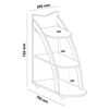 Mesa Latetral Exit Andes Cedro Beige