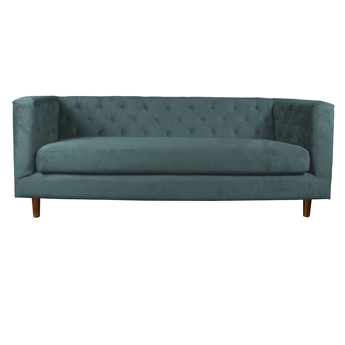 Sof&aacute; Tela Velvet Latam Home Brescia 3 Cuerpos
