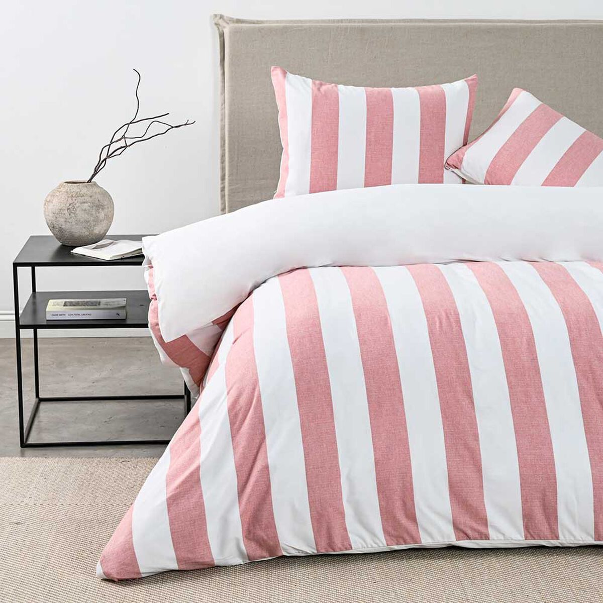 Funda de Plumón Elements & Co King Stripe Terra