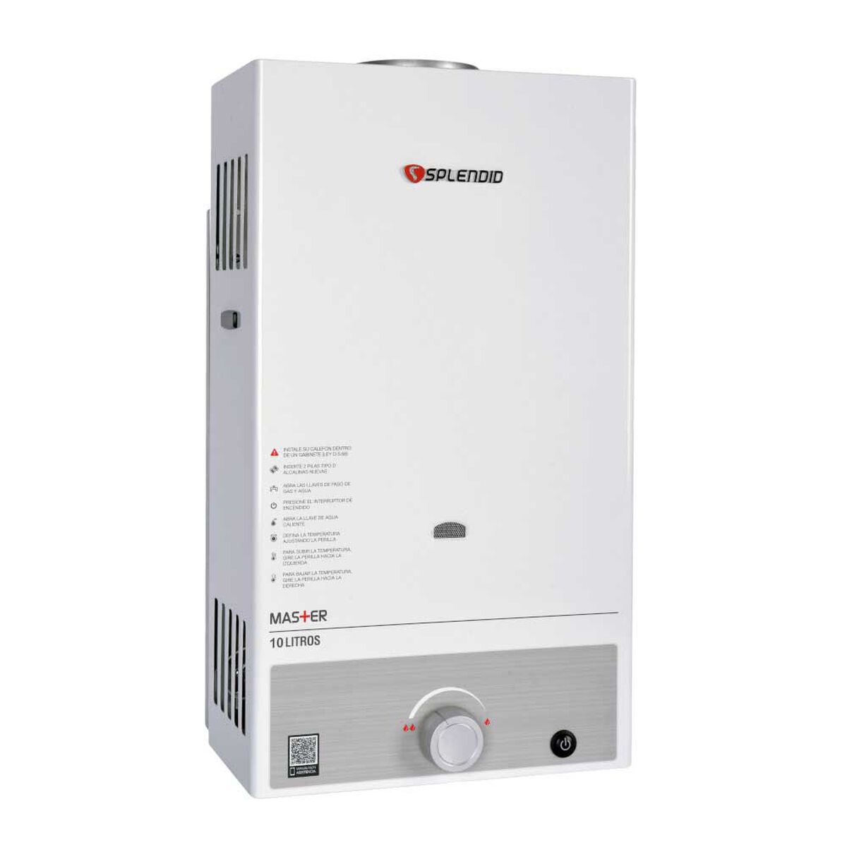 Calefont 10 litros Gas natural Tiro natural Splendid