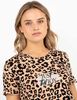 Polera Con Estampado Manga Corta Mujer Icono