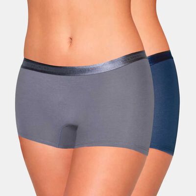 Imagen 1 del producto Pack 2 Calzón Pantaleta Mujer Palmers Azul, Blanco