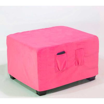 Pouf Cabsur Sorrento Felpa Rosado