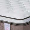 Cama Europea Rosen 1 Plaza New Style 6 + Respaldo Ferrera Gris + Velador