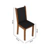 Juego de Comedor Vekkahome Clarice Greco 8 Sillas Café