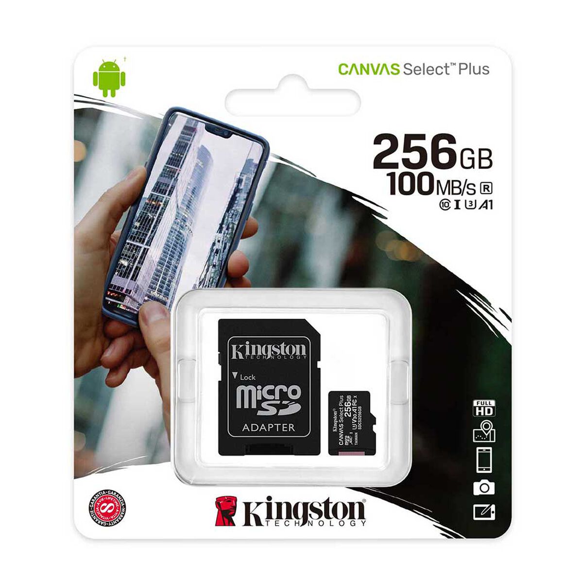 Micro SD KINGSTON Canvas Select Plus 256GB