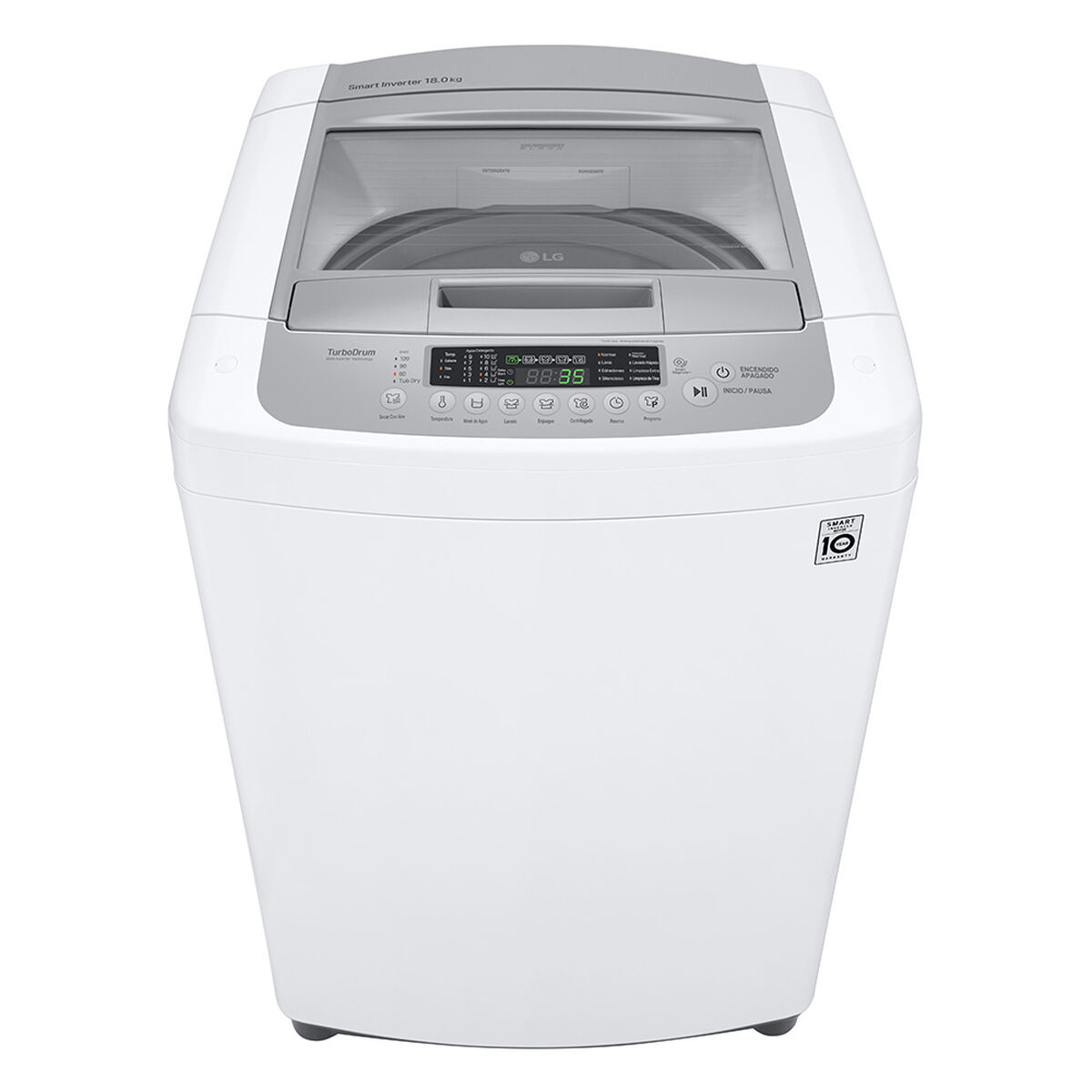 Lavadora Automática LG WT18WPB 18 kg.