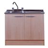 Mueble de Cocina Mobikit Kit 100 Derecho Beige 2 Puertas