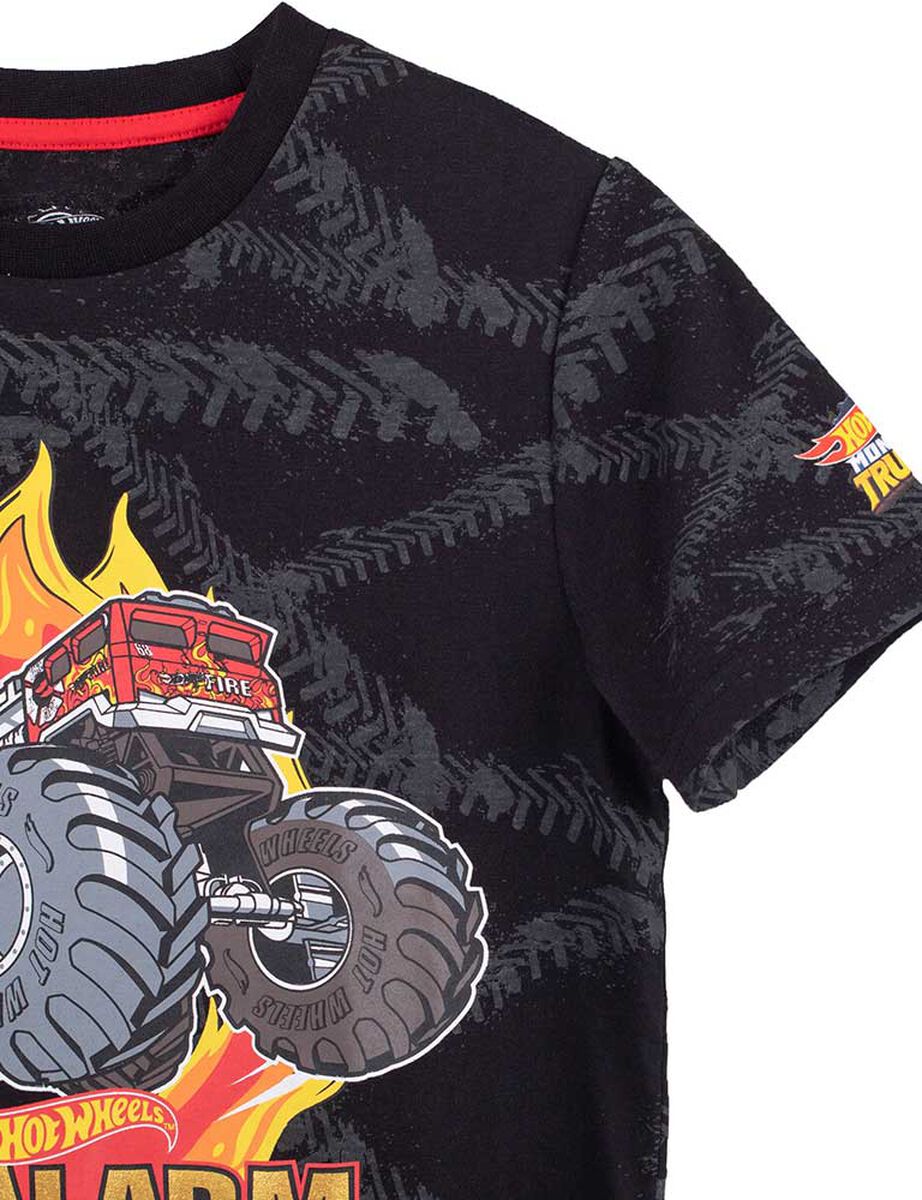 Polera de Algodón Niño Hot Wheels