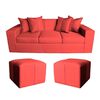 Sofa + 2 Pouff A&M Home Maxi Burdeo