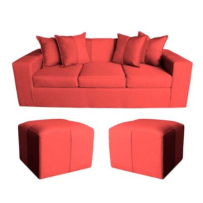 Imagen 1 del producto Sofa + 2 Pouff A&M Home Maxi Burdeo