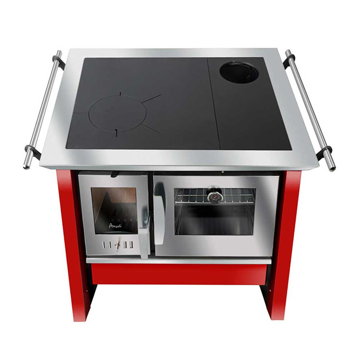 Cocina a Leña Amesti Allegra Roja
