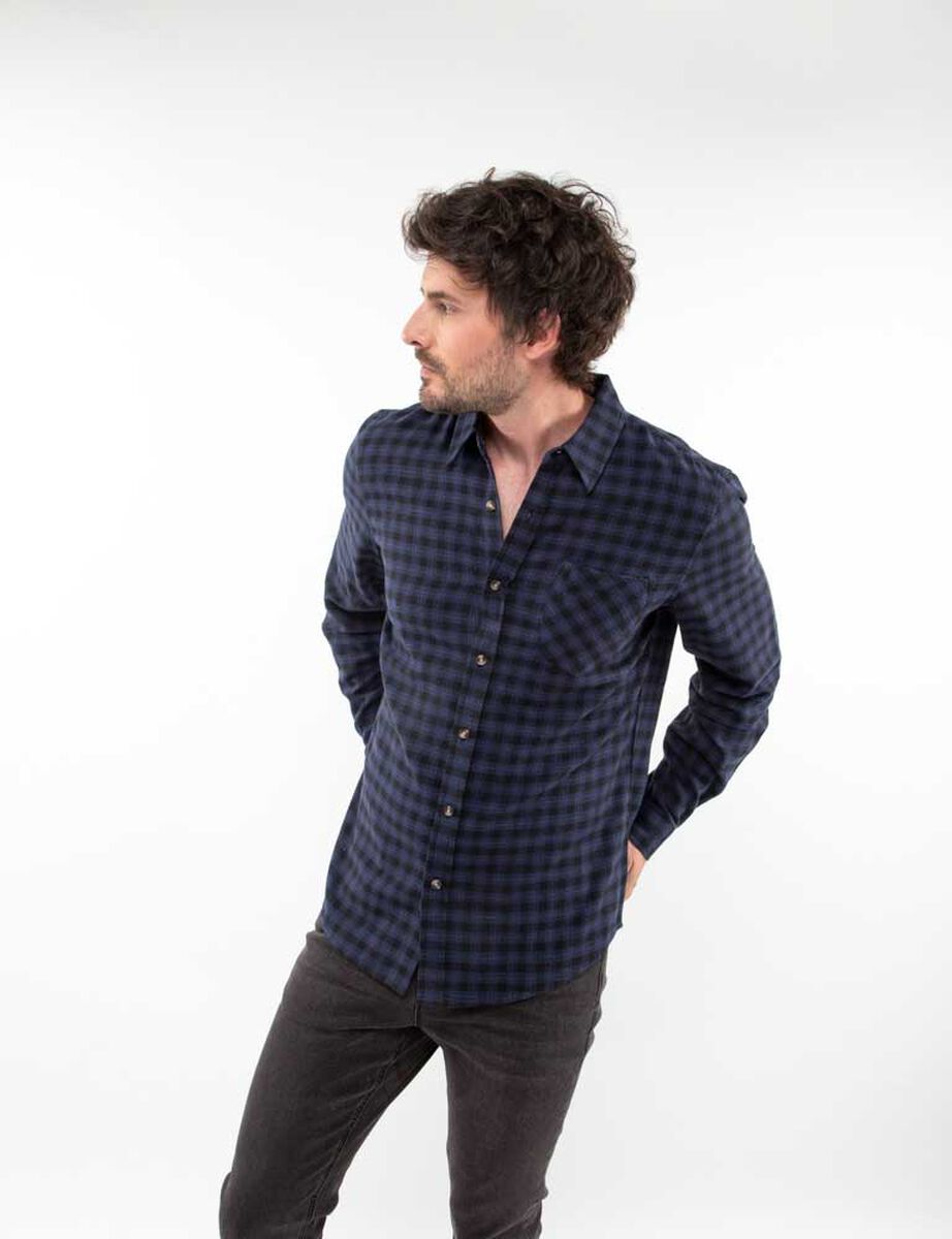 Camisa Tartán Manga Larga Hombre Portman Club