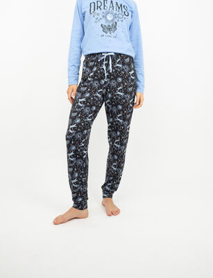 Imagen 1 del producto Pantalón de Pijama Mujer Icono Azul, Negro