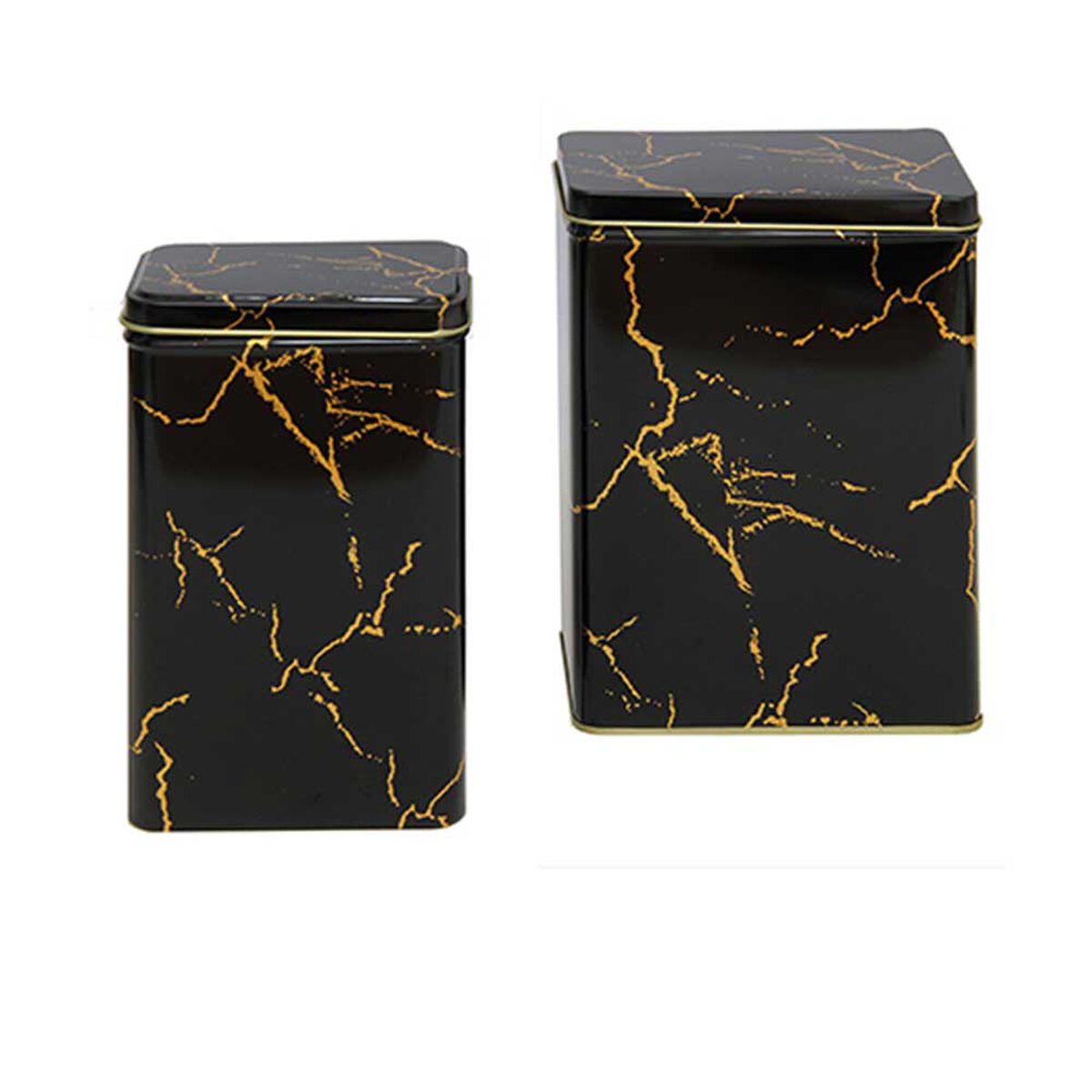 Lata Decorativa Metal Vgo 19 x 11 cm Negro