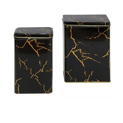 Imagen 1 del producto Lata Decorativa Metal Vgo 19 x 11 cm Negro