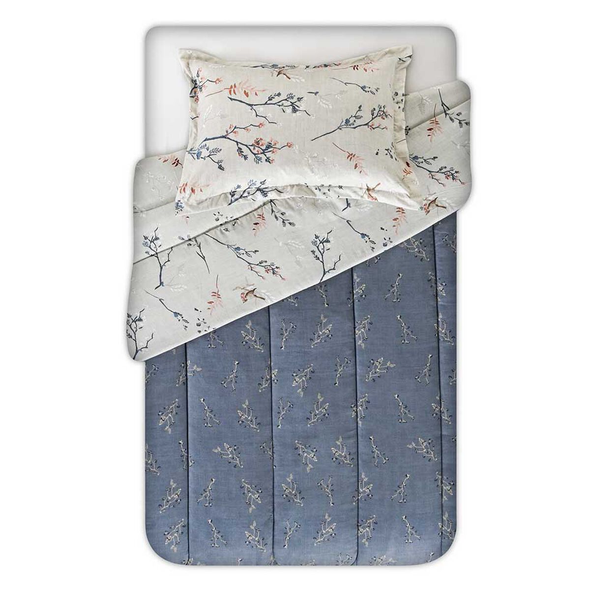Plumón Estampado Cannon 1,5 Plazas Birdy