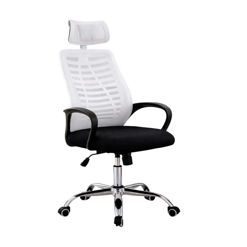 Silla de Escritorio Arthome Madrid Negra Blanca