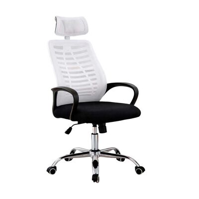 Silla de Escritorio Arthome Madrid Negra Blanca