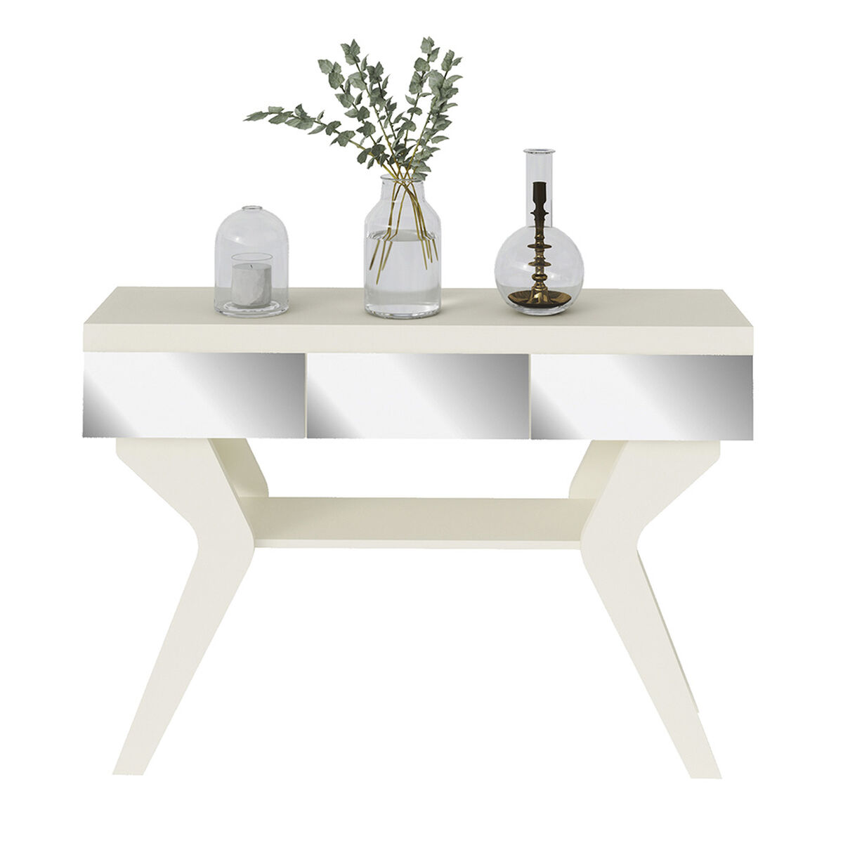 Mesa de Arrimo Rodler Espejo Blanco