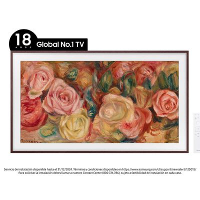 QLED 50" Samsung The Frame Smart TV 4K UHD 2024 + Marco Café