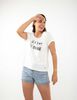 Polera Con Estampado Manga Corta Mujer Zibel