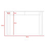 Mesa de Comedor Portofino 120 Cm Rovere