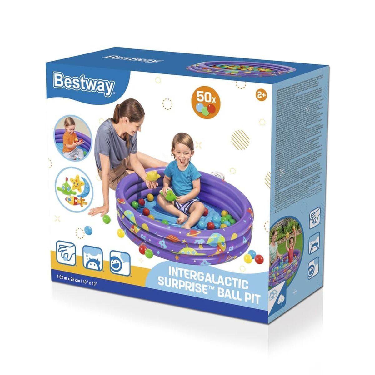 Piscina Inflable Redonda Morada Bestway