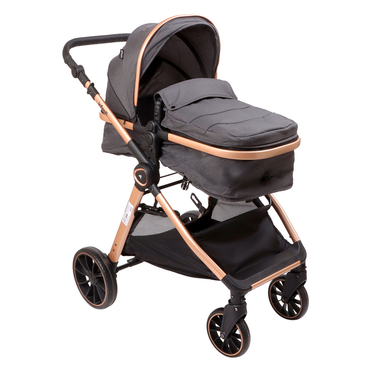 Coches Travel System Romanzo X1-D Negro Bronce Infanti