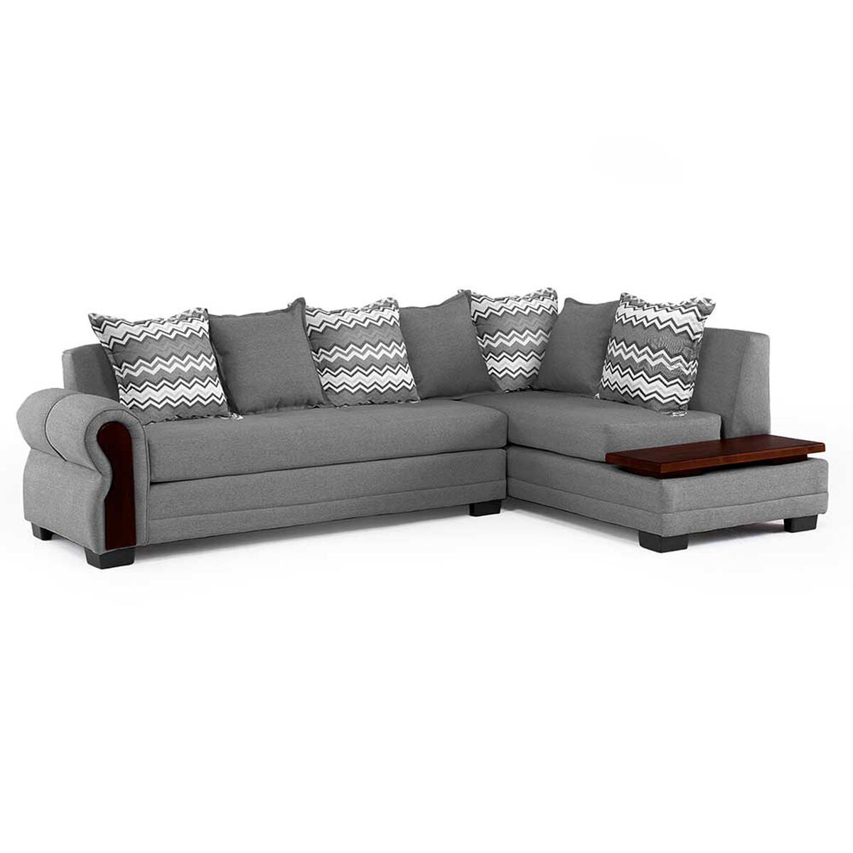 Sof&aacute; Seccional Living Factory Dakota 6 Cuerpos Gris