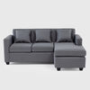 Seccional Muebles MPR Charlotte 4 Cuerpos Gris