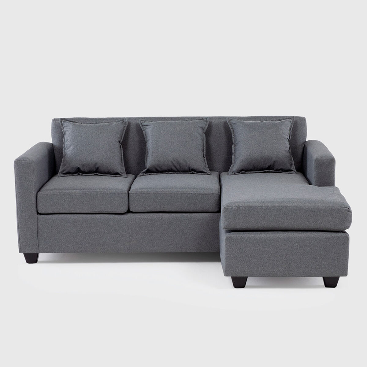 Seccional Muebles MPR Charlotte 4 Cuerpos Gris