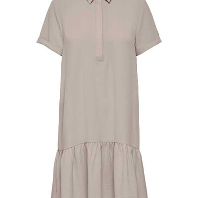 Vestido Corto Manga Corta Cuello Botones Mujer Jacqueline De Yong