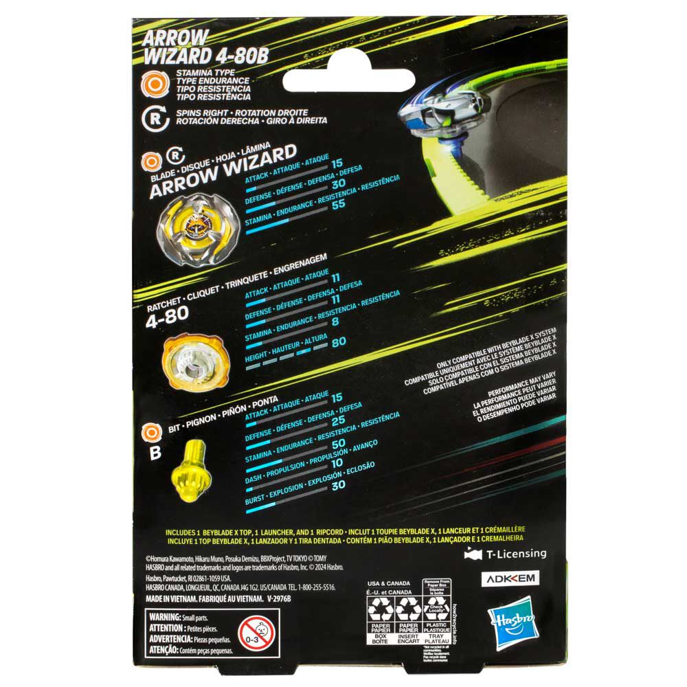 Trompo Beyblade X Kit Inicial Arrow Wizard 4-80B | Abc