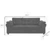 Sofá Muebles MPR Mercury 3 Negro