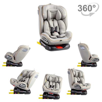 Imagen 2 del producto Silla de Auto Bebe Convertible Supra 360 Isofix Gris Claro Bebesit