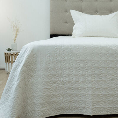 Quilt Doral 1,5 Plazas Lumi Velvety Blanco