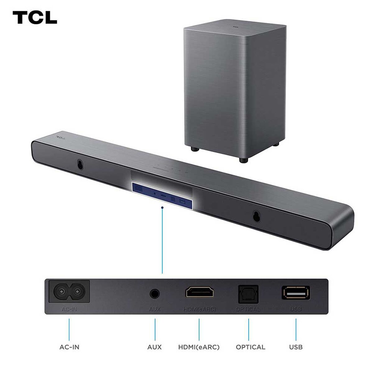 Soundbar TCL S55H 2.1 Ch 220W + Subwoofer