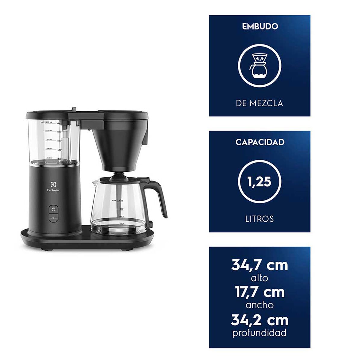 Cafetera de Goteo Electrolux CMP70 1,25 L