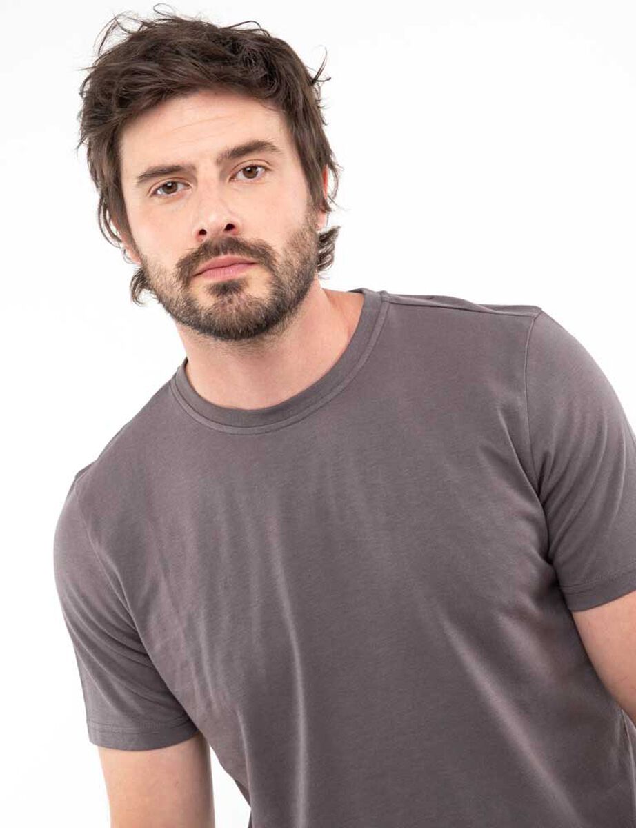 Polera Slim Lisa Manga Corta Hombre Zibel