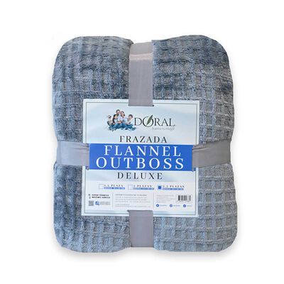 Imagen 1 del producto Frazada Poliéster Doral King Deluxe Celeste