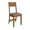 Juego de Cómedor Home Mobili Amalia 4 Sillas Café y Blanco Off