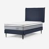 Cama Europea Rosen 1 Plaza Indie + Respaldo Maurice
