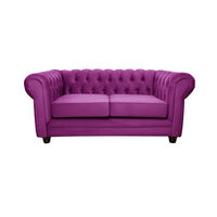 Sofá Barra Design Chesterfield 2 Cuerpos Morado