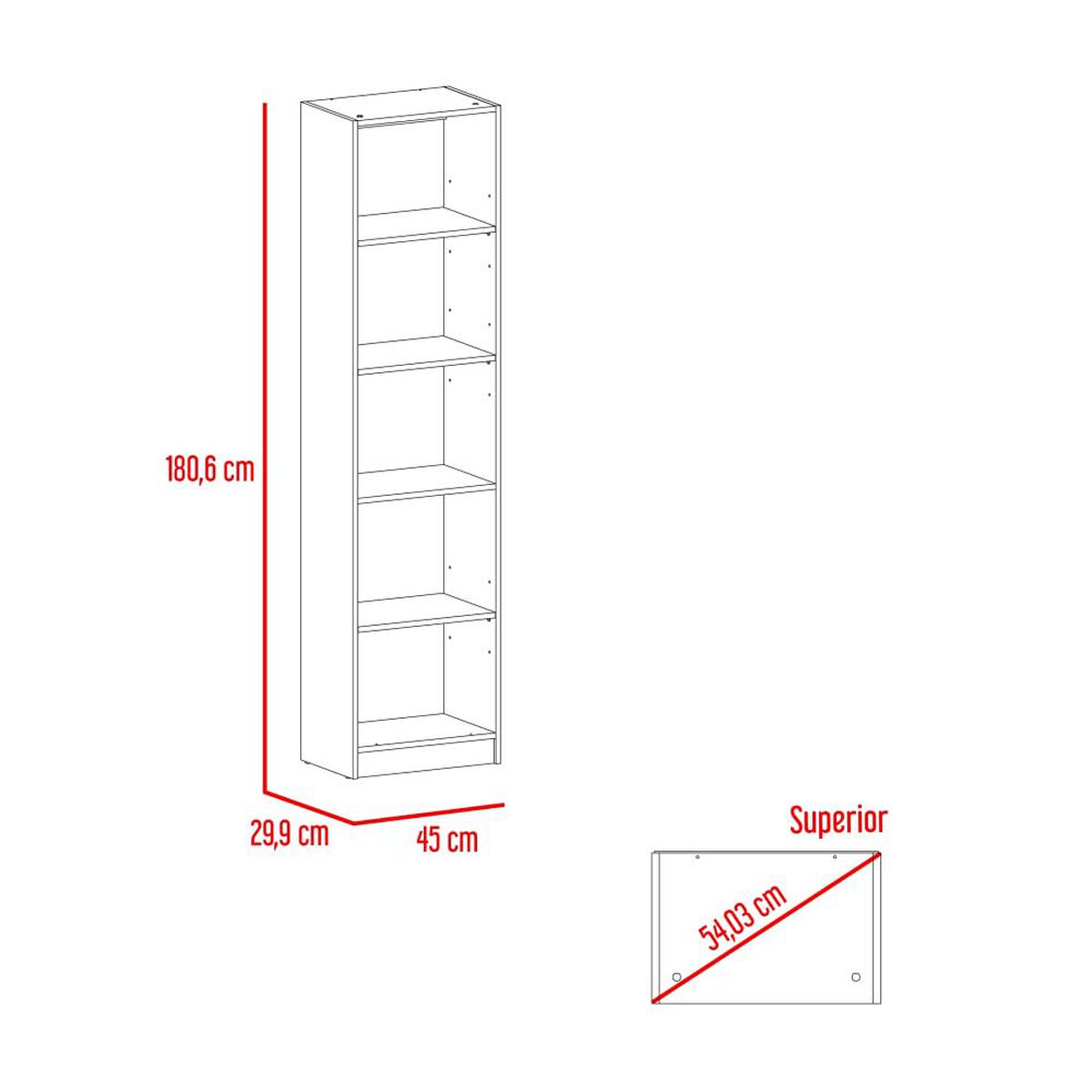 Set 3 Estantes Tuhome Home E 2 Puertas Milan