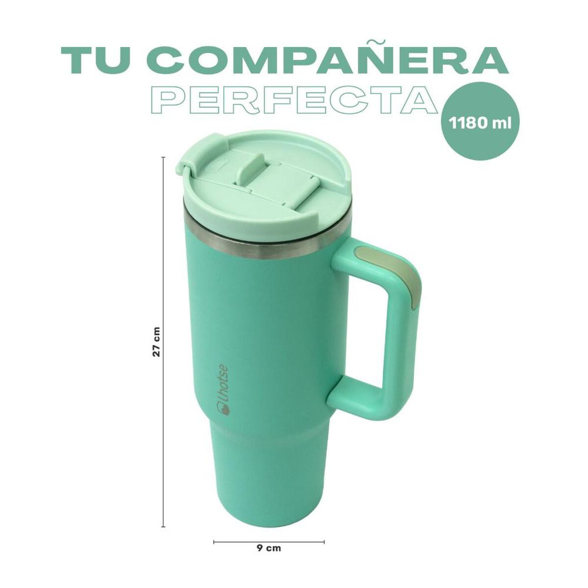 Vaso T&eacute;rmico Tumbler Lhotse Acero Inoxidable con Tapa 1180ml Verde