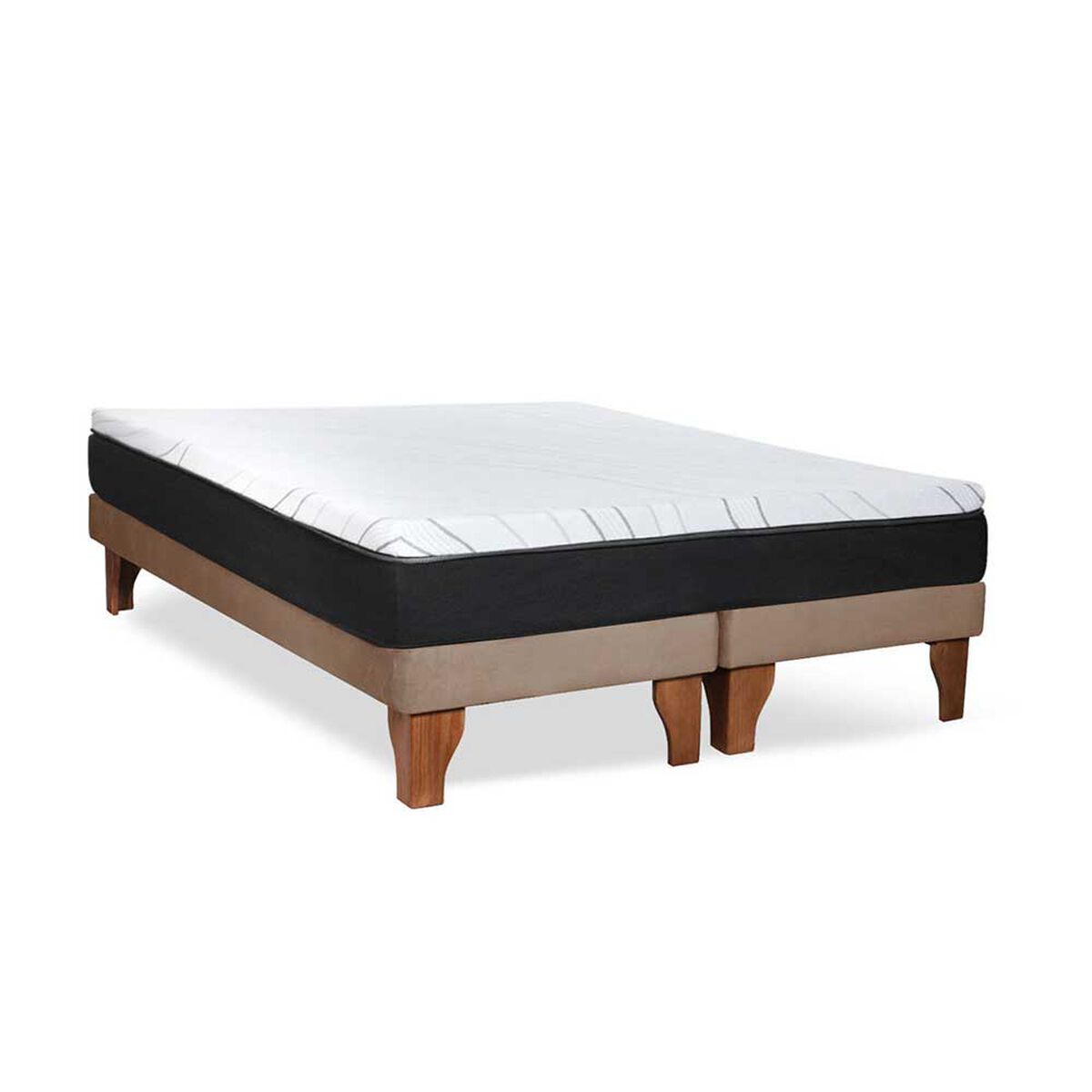 Cama Europea Latam Home 2 Plazas Zen Pro Beige