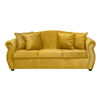 Juego de Living Innovamuebles Azucena Sofá 3 Cuerpos + Dos Sillones 1 Cuerpo Mostaza 