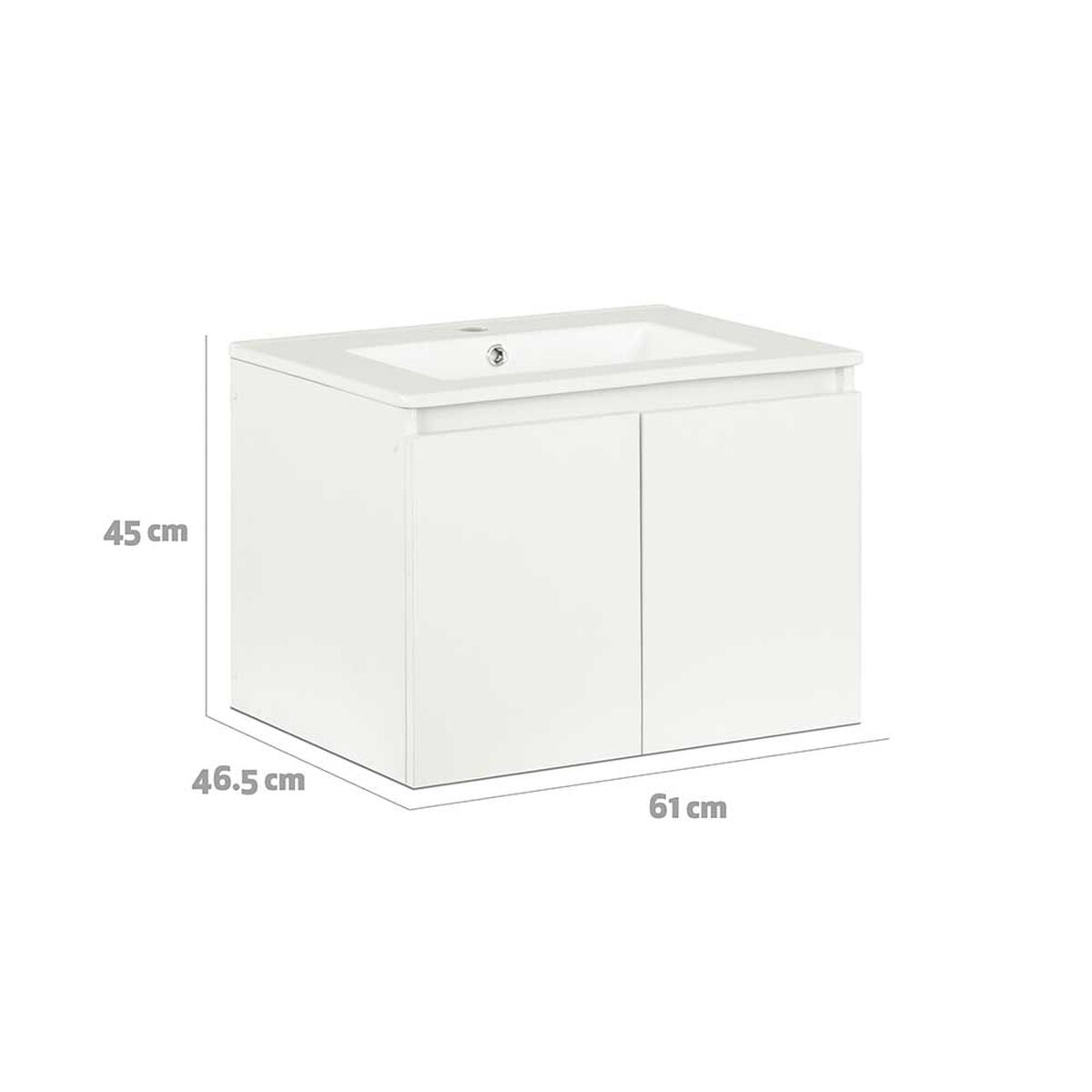 Vanitorio CIC Monaco 2 Puertas Blanco