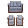 Juego de Living Diseño A&M Home Marco Sofá 3 Cuerpos + 2 Sillones 1 Cuerpo Gris